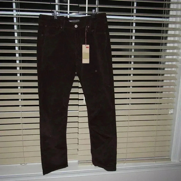 Levi's DEMI Curve SLIM Leg Corduroy Pants Size 33 - Picture 1 of 6